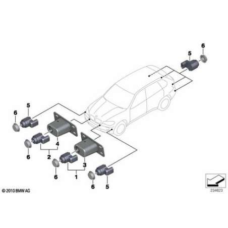 Support PDC intérieur gauche