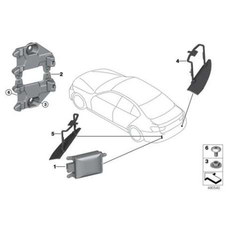 Support boîtier alerte changement voie