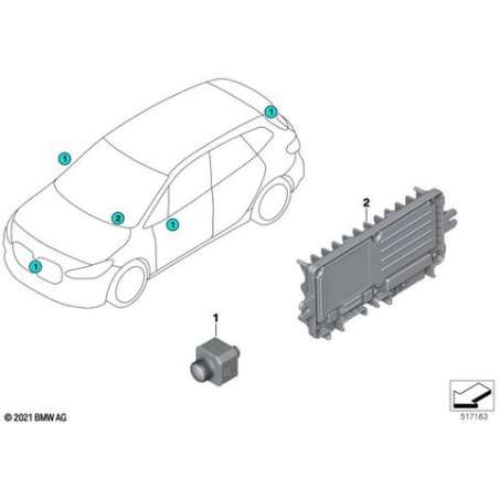 Boîtier électr.caméra Automated Parking