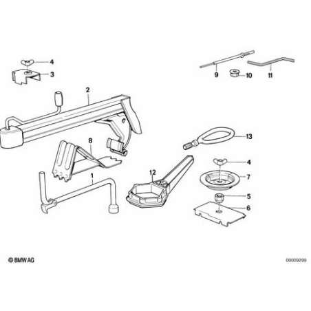 Cle hexagonale de couvre-moyeu