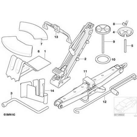 Cric articulé en acier