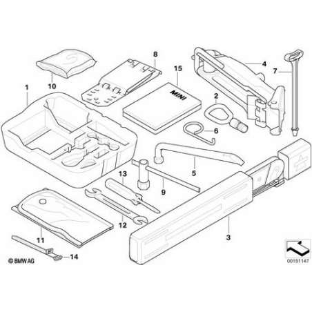 Bac rangement kit mobilité