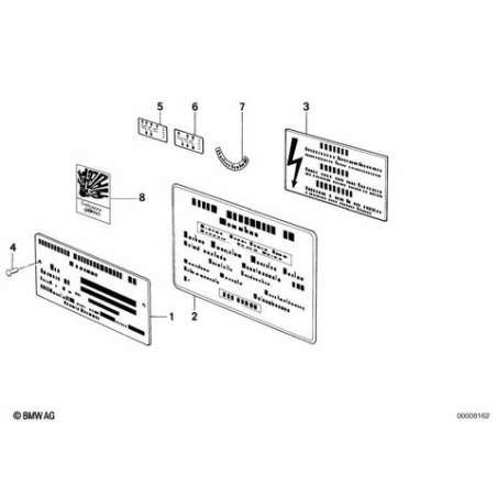 Autocollant (batterie, avertissement)