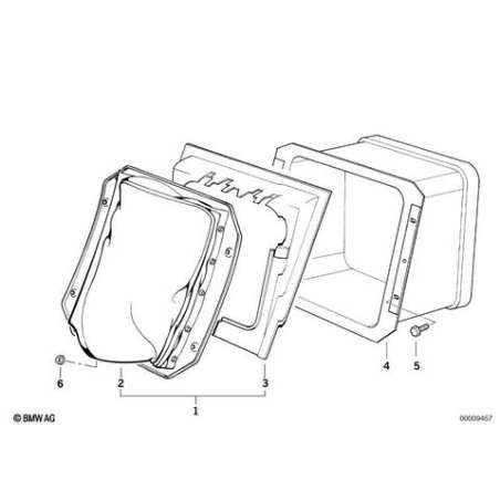 Ecrou six pans avec plaque