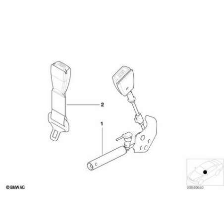Ceinture inferieure avec tendeur gauche