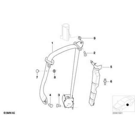 Ceinture super. av g. avec régulat.force
