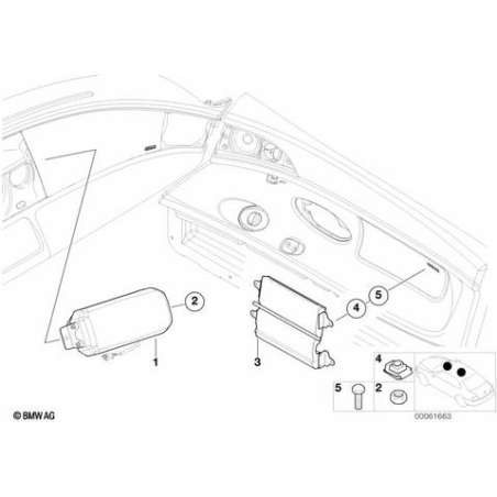 Unité airbag de porte avant droite