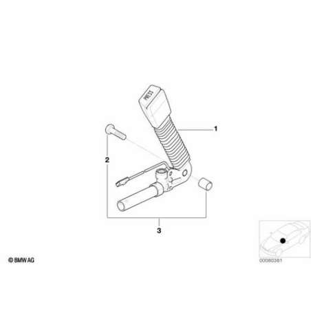 Ceinture inferieure avec tendeur droite