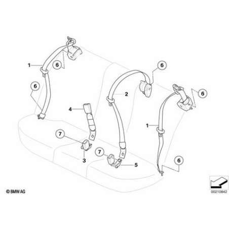 Ceinture superieure arriere centrale