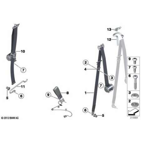 Guide-ceinture gauche