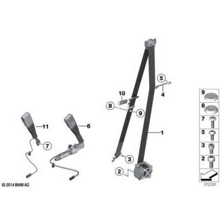 Ceinture superieure avant gauche