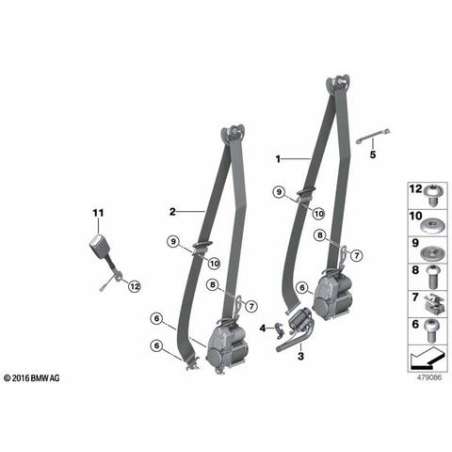 Ceinture supérieure REMA avant gauche