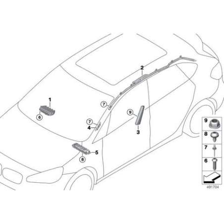 Airbag lateral de siège avant gauche
