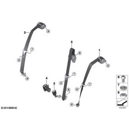 Ceinture superieure arriere centrale