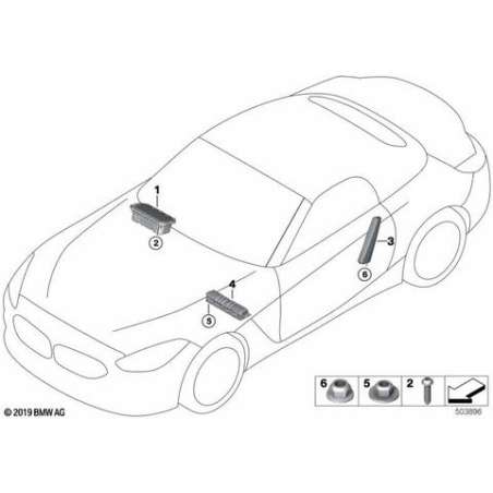 Protège-genoux module airbag gauche