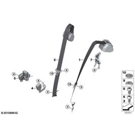 Serrure de basculement droite