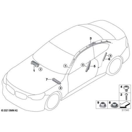Airbag lateral de siège avant gauche