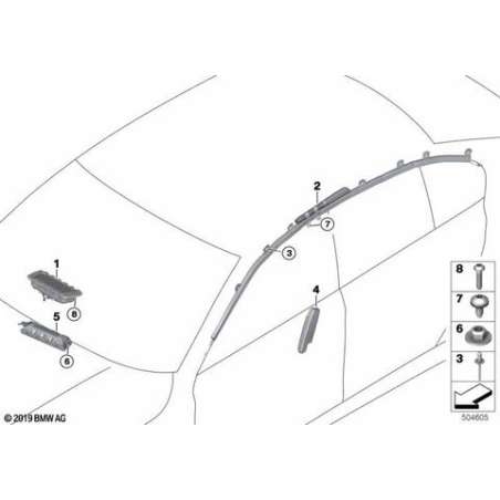 Airbag lateral de siège avant gauche