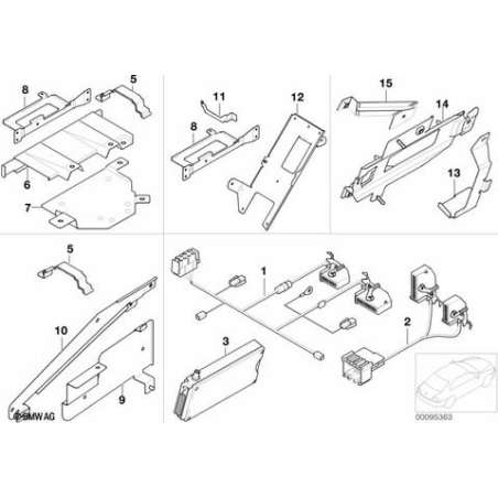 Etrier de fixation boîtier mains libres