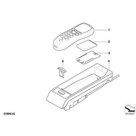 Boite d'eject.de telephone auto tandem