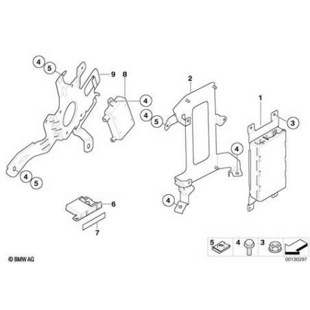 Support, radio-satellite/amplificateur