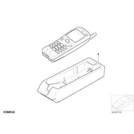 Boîtier d'éject.,téléph.cell.,réseau GSM