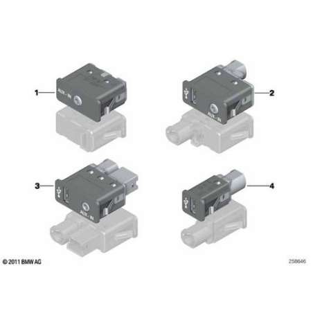 Prise femelle USB/AUX-IN