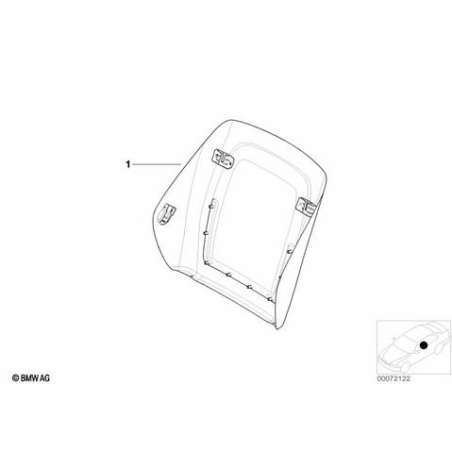 Paroi arrière avec sac filet