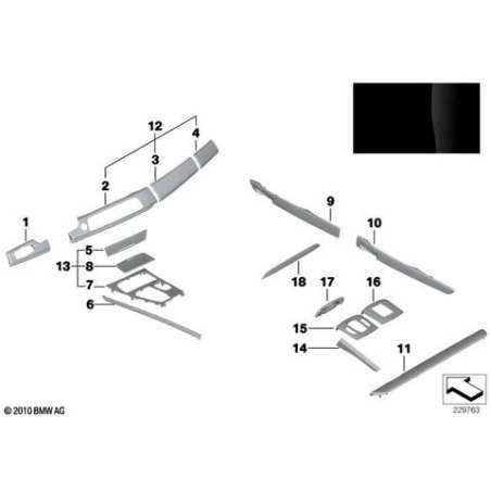 Cache de console centrale