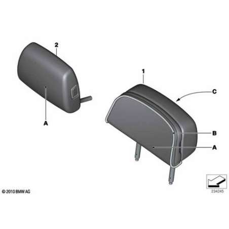 Appuie-tête comfort cuir