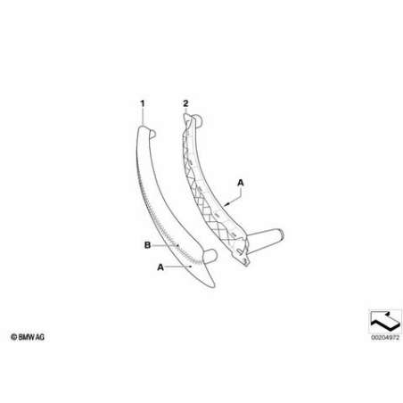 Support poignée de fermeture porte ga.