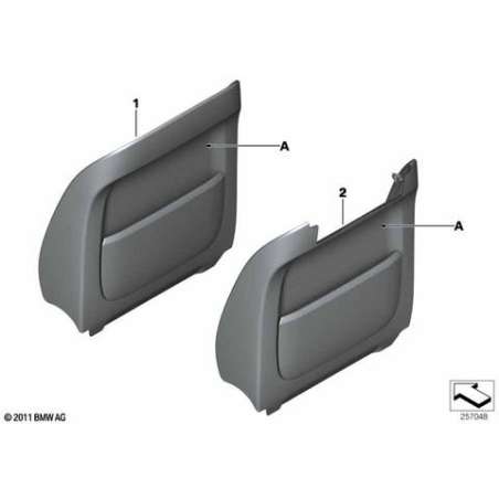 Paroi arriere siege cuir
