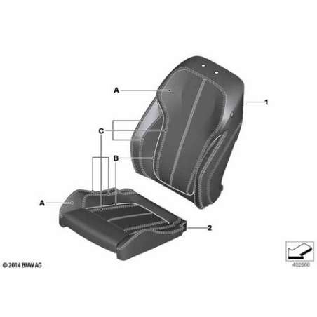 Revetement siege sport cuir