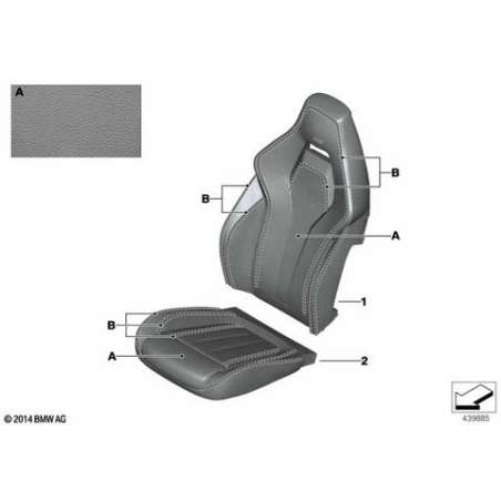 Garniss.assise sièg.multifonction Mcuir