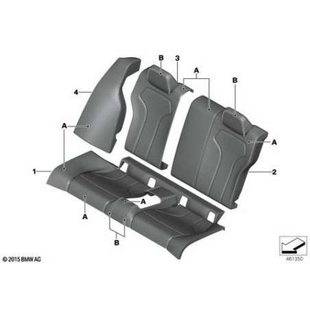 Revêtement siège cuir AR