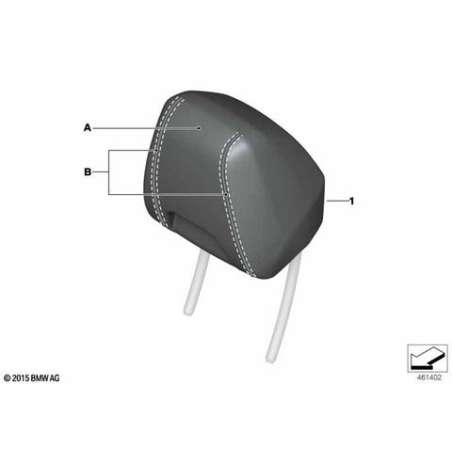 Appui-tête siège sport cuir
