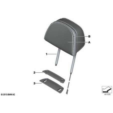Recouvrement appuie-tête siège confort