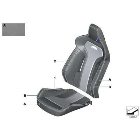Revetement siege sport cuir