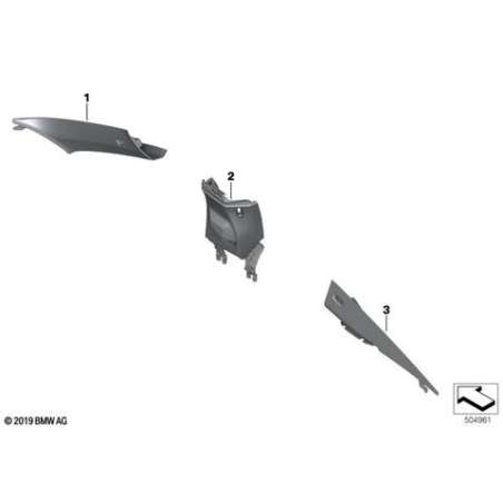 Cache montant C Alcantara sup.droit